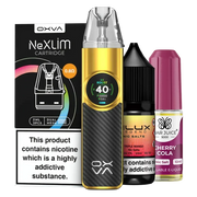 OXVA NeXlim Pod Kit Bundle – includes device and replacement pods with 2 of you favourite nic salts for easy vaping.